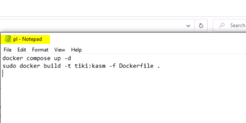 Plain text file content